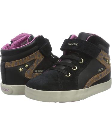 Geox Women's B Kilwi Girl F Sneaker - Black | Size 5 UK - Buy Online on GoSupps.com