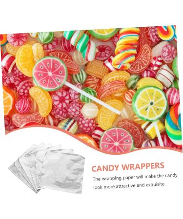 Alipis 100pcs Christmas Chocolates Xmas Candy Gold Leaf Foil Paper Aluminum Foil The Sign Barbecue Tin Foil Silver 20X20CM - Buy Online on GoSupps.com