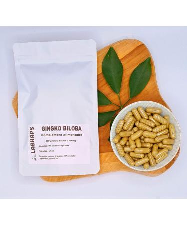 GINGKO BILOBA 200 Capsules 500 mg Vegetable Envelope - Food Supplement