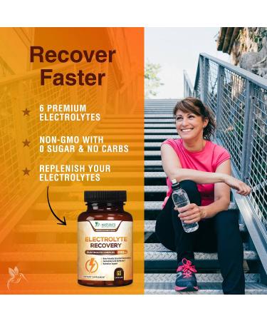 Electrolyte Replacement Capsules - Keto Friendly Supplement for Rehydration - 60 Capsules for Cramps, Sports & Exercise - Buy Online on GoSupps.com
