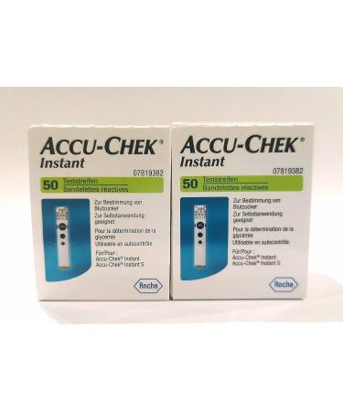 Accu-Chek Instant Blood Glucose Test Strips - 100 pcs | International Shipping Available - Buy Online on GoSupps.com