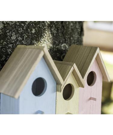 3 in 1 Wooden Wild Bird House - Predator Proof Nesting Box for Small Birds - Garden Ornament - Buy Online on GoSupps.com