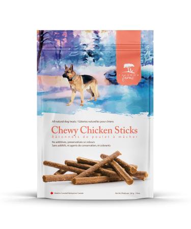 Caledon Farms Chewy Chicken Sticks Dog Treats: Grain Free, Gluten Free, No Additives, Colors or Preservatives, Brown