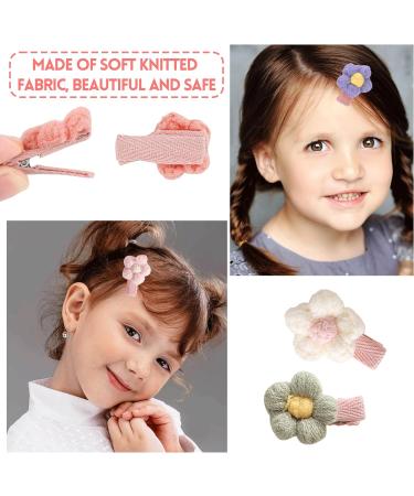 12PCS Flower Baby Hair Clips - Cute Accessories for Baby Girl | Perfect for Photo Shoots, Family Photography, Baby Shower, Birthday Party | Daily Matching Clips - Buy Online on GoSupps.com