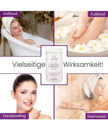 Salora Premium Totes Meer Bavarian Sea Salt - 9 Pack 1150g | Natural Bath & Foot Soak with Peeling Effect - Additive-Free from Jordan - Buy Online on GoSupps.com
