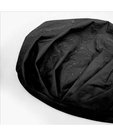 Gimme Beauty Premium Water Repellent Hair Cap for Women - Fast Drying Shower Cap in Black - Silicone Leak Proof Lining - Sleek Minimalist Design - Buy Online on GoSupps.com
