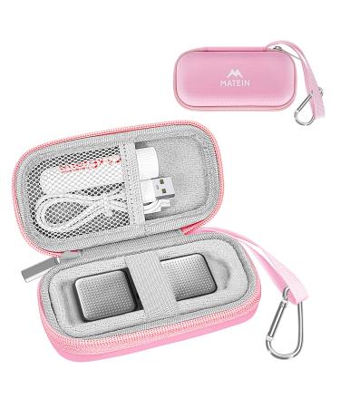 MATEIN Heart Monitor Case for AliveCor KardiaMobile Heart Monitor Personal EKG/KardiaMobile 6-Lead Rate Monitoring Devices Heart Rate Monitor Storage Bag Carrying Hard Travel Case Pink