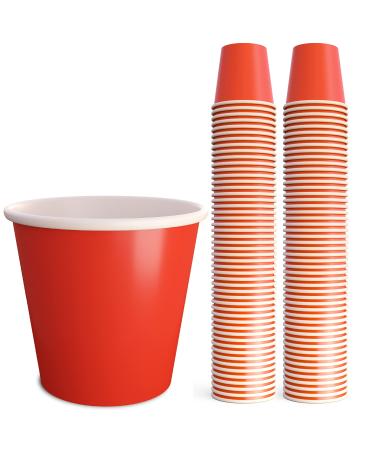 Disposable Shot Glasses - No Brittle Cracking Hard Plastic - 2oz Small Cute Mini Red Paper Solo Cup For Jello Shots, Party Games, Wine Tasting