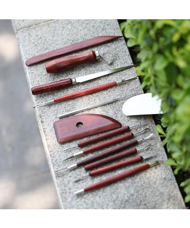 15-Piece Clay Sculpting Tools Set for Kids & Adults - Stainless Steel & Wooden Clay Carving Kit - Air Dry Polymer Clay Molds Supplies - Buy Online on GoSupps.com