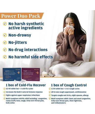 Brillia Health Cold Flu Recovery & Cough Control - Homeopathic Relief for Adults & Children - Buy Online on GoSupps.com