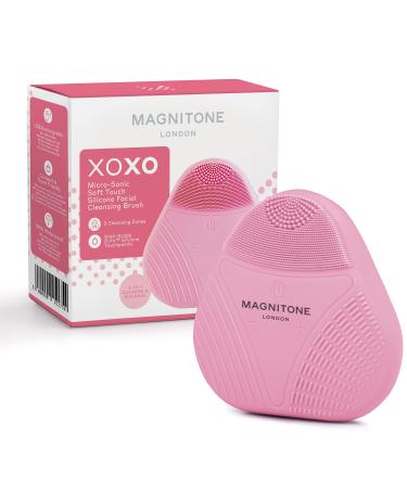 Magnitone Xoxo Micro-Sonic Softtouch Silicone Facial Cleansing Brush Pink