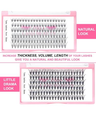 20D-C-07 Individual Eyelashes - 120 Clusters of DIY Extensions for Stunning Eyelash Looks at Home | 20D 0.07mm 14mm - Buy Online on GoSupps.com