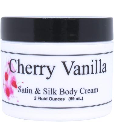 Eclectic Lady Cherry Vanilla Satin and Silk Cream Body Cream Body Lotion 2 oz - Shea Butter Aloe Silk Amino Acids Vitamin E Phthalate-Free Handcrafted in USA - Perfect For Women 2 Ounce (Pack of 1)
