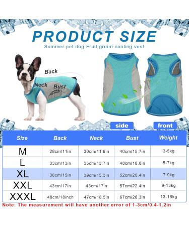 Dog Cooling Vest - Lightweight & Breathable Summer Jacket for Small to Medium Dogs | Reflective Stripes & ICE Cooling T-Shirt in Green - Buy Online on GoSupps.com