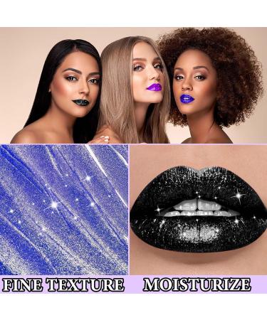 3 Pcs Matte Liquid Glitter Lipstick Set | Long Lasting Waterproof & High Pigment | Perfect for Halloween Makeup - Buy Online on GoSupps.com