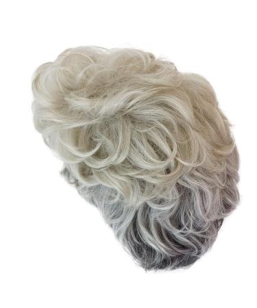 GNIMEGIL Short Curly Gray Wig for White Women - Golden Girls Costume Elderly Synthetic Wig - Buy Online on GoSupps.com