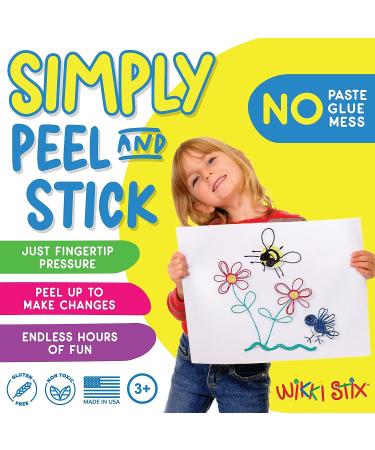 Wikki Stix Neon Colors 48 Pack: Non-Toxic Sensory Fidget Toy Arts and Crafts for Kids - 8 inch Reusable Molding Sticks by Wikki Stix - Buy Online on GoSupps.com