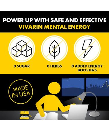 Vivarin Caffeine Pills - 200mg Energy Supplement 40 Tablets (Pack of 2) | Stay Awake Safely No Sugar or Calories - Buy Online on GoSupps.com