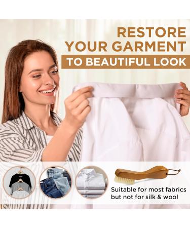TAKAVU Stain Brush | Natural Boar Bristle Laundry Brush for Delicate Fabrics | Ergonomic Handle | Ideal for Shoes Boots & Home Cleaning - Buy Online on GoSupps.com
