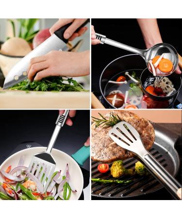 Odoland 14pcs Camping Cookware Set - Stainless Steel Utensils for Grilling, Backpacking, Picnic & BBQ - Portable Kit with Carry Case - Buy Online on GoSupps.com