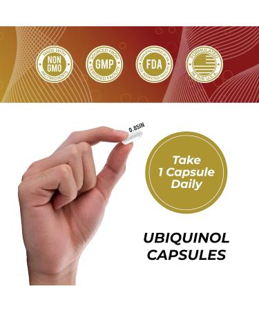 Ubiquinol CoQ10 200mg High Absorption Active Coenzyme Q10 Supplement for Heart Health Energy & Cellular Vitality | 60 Capsules 60-Day Supply | Bioavailable Antioxidant Formula | Non-GMO - Buy Online on GoSupps.com