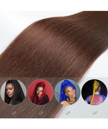 YDDM 26-Inch Pre-Stretched Braiding Hair Extensions - Jumbo Braids 3 Packs Brown Art Hair for Perfect Braids (26# & 30#) - Buy Online on GoSupps.com