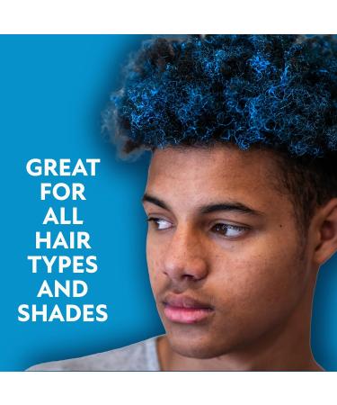 Fun In by Sun In Temporary Hair Color Blue - Easy Brush Applicator Washes Out in One Shampoo Gluten-Free Paraben-Free Alcohol-Free Cruelty-Free - Buy Online on GoSupps.com