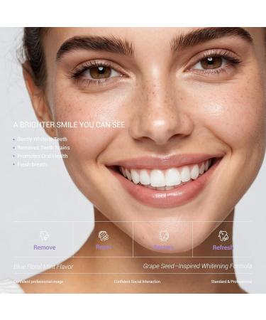 CEELIKE Grape Seed Whitening Toothpaste Color Correcting Purple Paste with Nano Hydroxyapatite (nHAP) Fluoride Free & Peroxide Free for Whiter Teeth & Sensitive Teeth (2) - Buy Online on GoSupps.com