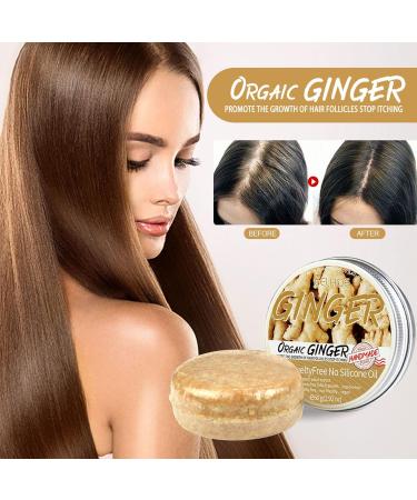 Ginger Hair Regrowth Shampoo Bar Ginger Plant Soap Moisturizing and Nourishing Shampoo Bar Organic Ginger Solid Shampoo Bar - Buy Online on GoSupps.com