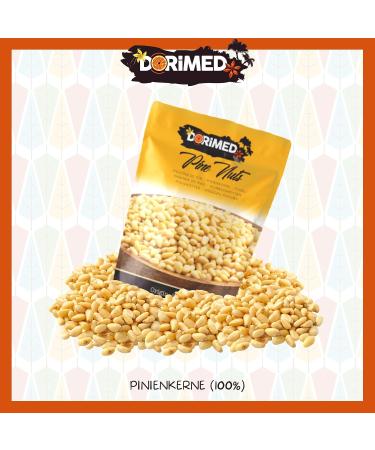 Pine Nuts 1kg | Peeled & Raw | 100% Natural | Gluten-Free | Non-GMO | Sibirisch Pinienker | Perfect for Recipes - Buy Online on GoSupps.com