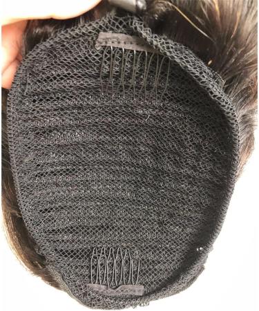 14 Inches Puff Ponytail Extension with Drawstring for Women Afro Kinky Curly Remy Human Hair Ombre Black to Blonde 1B/27 - Buy Online on GoSupps.com