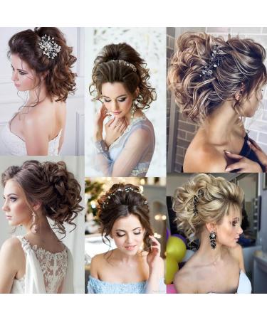 Parxitn 20cm Short Curled Ponytail Extension - Camel Brown & Bleach Blonde Claw Clip Synthetic Hair - Buy Online on GoSupps.com