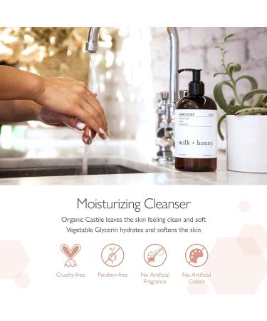 Milk + Honey No. 35 Liquid Hand Soap with Blood Orange, Lemongrass & Ginger - 12 Fl Oz - Buy Online on GoSupps.com