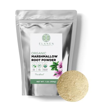 Organic Marshmallow Root Powder 16 oz. (1 lb.) USDA Certified Organic Marshmallow Root Marshmellow Root Powdered Althaea Officinalis Althea Herb Marshmallow Root Organic Powder 1 Pound (Pack of 1)