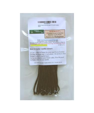 25 Madagascar Bourbon Planifolia Extract Grade B Vanilla Beans Vanilla Pods 45 inches by Vanilla Products USA