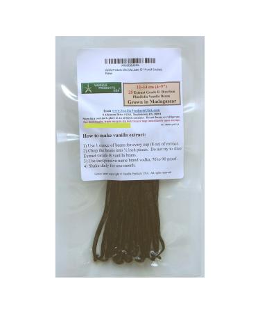 25 Madagascar Bourbon Planifolia Extract Grade B Vanilla Beans Vanilla Pods 45 inches by Vanilla Products USA - Buy Online on GoSupps.com