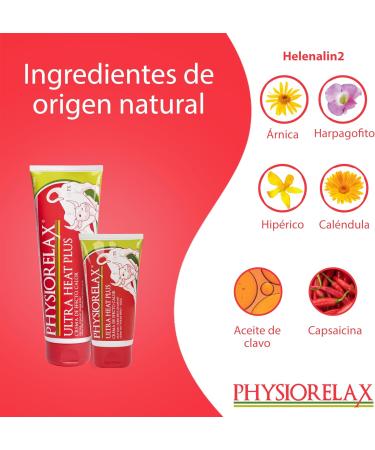 Physiorelax Ultra Heat Cream - 250 ml for Muscle and Ligament Relief | Fast-Acting Pain Relief | International Shipping - Buy Online on GoSupps.com