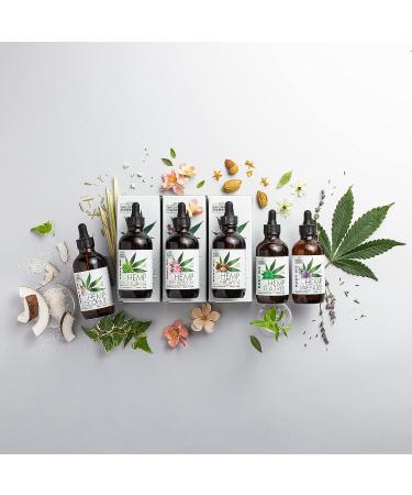 Hemp & Coconut Body Oil - Moisturizing Massage Oil for Dry Skin, Anti-Aging Support (4 fl.oz) - Buy Online on GoSupps.com