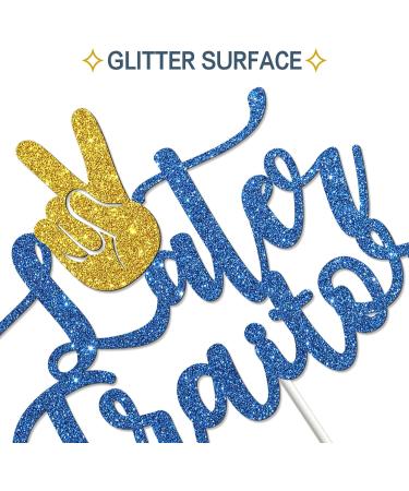 Tenhaisi Blue Glitter Later Traitor Cake Topper Job Chang Party Decor Farewell Retirement Party Last Day Office Party Decoration Supplies - Buy Online on GoSupps.com