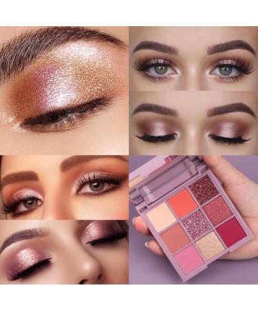 Buy Rose Nudes Eyeshadow Palette - High Pigmented Smooth Matte & Shimmer Travel Size Eye Makeup for Long Lasting Look - Buy Online on GoSupps.com