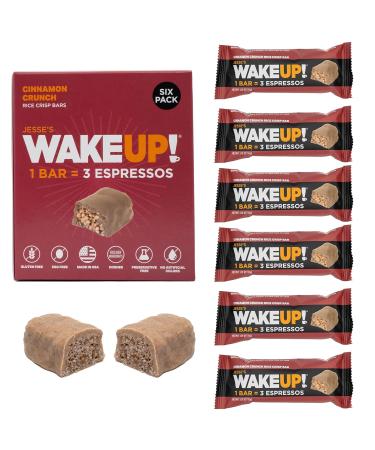 Caffeinated Cinnamon Crunch Protein Bars | Gluten Free Vegetarian 350mg Caffeine | Boost Focus & Clarity | 6 Pack | Shop Now - Buy Online on GoSupps.com