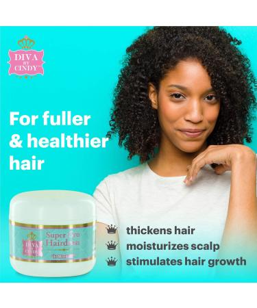 Diva by Cindy Super Gro Hair Dress - Hair Growth Treatment for Fuller Thicker Hair | Ideal for Thinning Hair & Dry Itchy Scalp - International Shipping Available - Buy Online on GoSupps.com