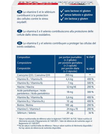 Doppelherz Coenzyme Q10 200 - supports energy metabolism and helps protect cells from oxidative stress - 120 capsules - Buy Online on GoSupps.com