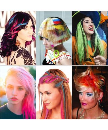 Haircreide Comb - 6 Colors | Temporary Hair Color Markers | Perfect Gifts for Halloween Birthday Parties & Cosplay - Buy Online on GoSupps.com