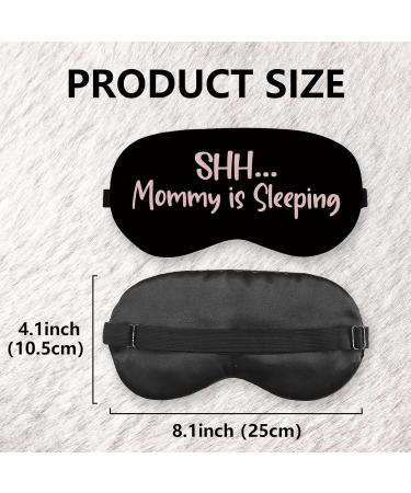Shh Mommy is Sleeping Eye Mask - Silk Sleep Masks for Women | Funny Gift for Pregnant Wives & Moms | Perfect Pink Gift for Baby Showers & Mother s Day - Buy Online on GoSupps.com