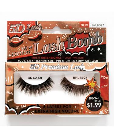 Buy BlackPink LashBomb 5D Handmade Silk False Eyelashes - Lightweight Multi-Dimensional Lashes (BPLB006) | International Shipping Available - Buy Online on GoSupps.com