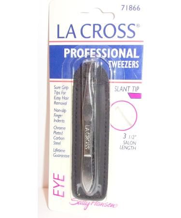 Luxury La Cross Professional Slant Tip Tweezers - 71866 | Precision Eyebrow Shaping Tool - Buy Online on GoSupps.com