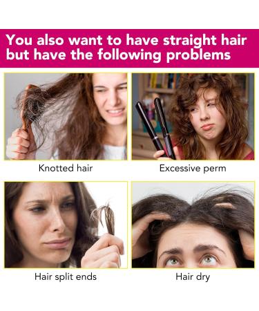 Hair Straightening Cream Keratin Hair Treatment Straightener Silk & Gloss Hair Straightening Cream Nourishing Fast Smoothing for All Hair Types (2Pcs) - Buy Online on GoSupps.com