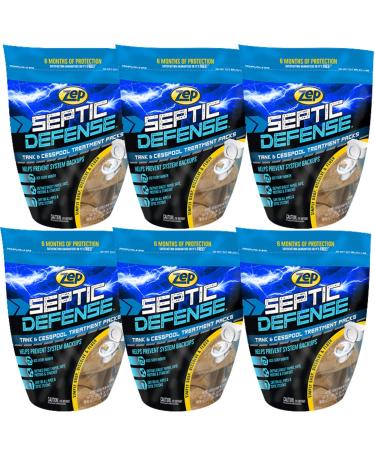 Zep ZSTP6-6-pack Concentrated Septic Treatment (Case of 6) Safe For All Septic Systems