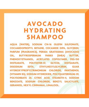 Cantu Avocado Hydrating Shampoo 13.5 oz (Pack of 2) - Sulfate-Free with Shea Butter - Buy Online on GoSupps.com